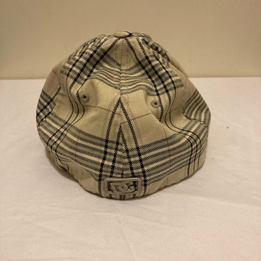 DC Beige Plaid Baseball Cap with Black Accents - Picture 3 of 9
